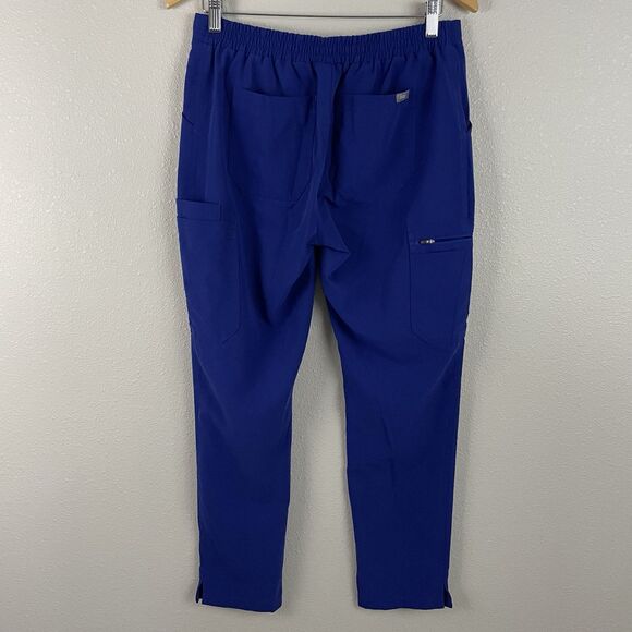 Figs Womens S Lot Of 2 Yola Skinny Scrub Drawstring Pant Navy & Blue Yoga Waist - Picture 3 of 7
